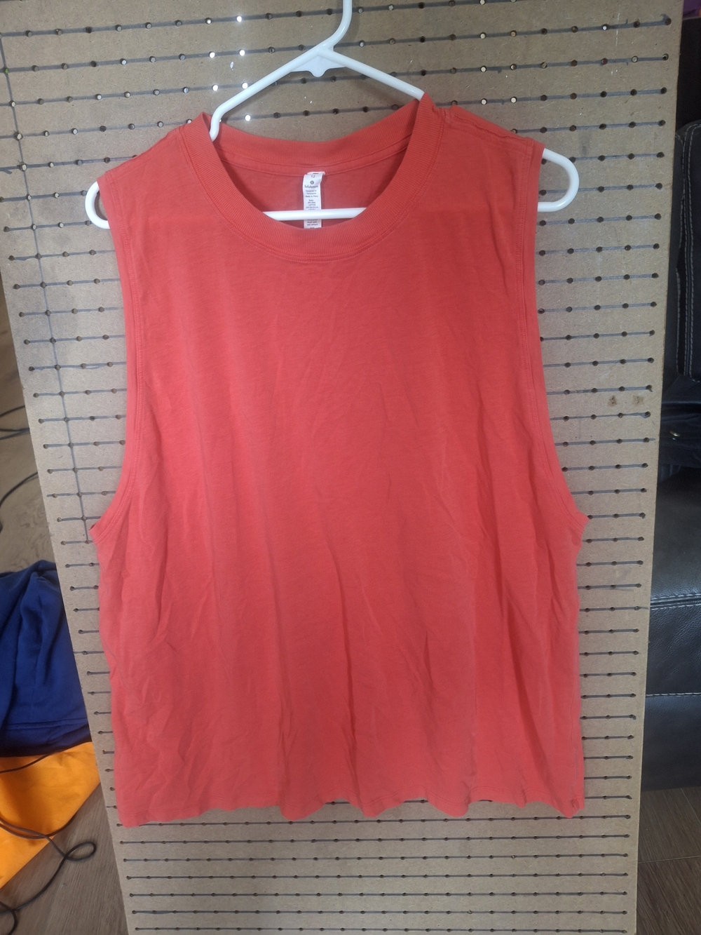 lululemon athletica Coral-Red Muscle Tee